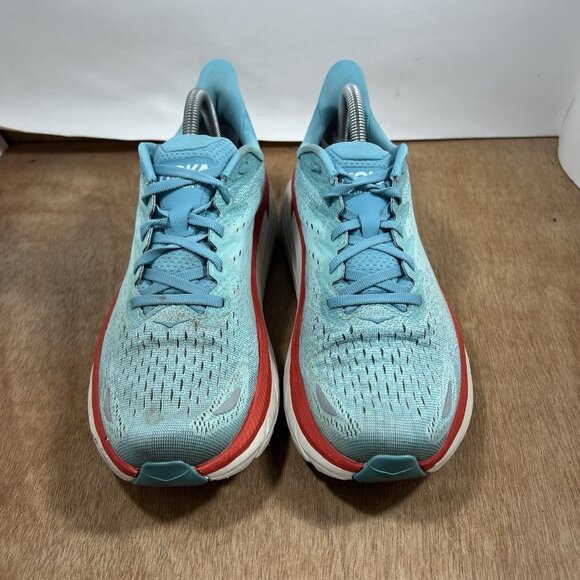 Hoka One One Clifton 8 Women Size 10 Light Blue Running Shoes - Picture 2 of 10